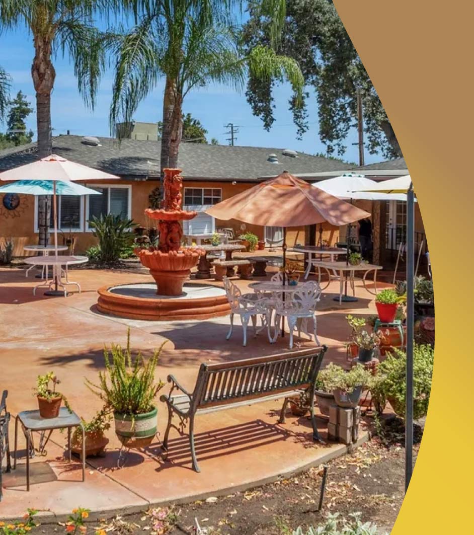 alzheimers-care-cente Front view of Glory Days, alzheimer's care in Visalia, California, providing specialized Alzheimer's care, showcasing the building's architecture and well-maintained landscaping